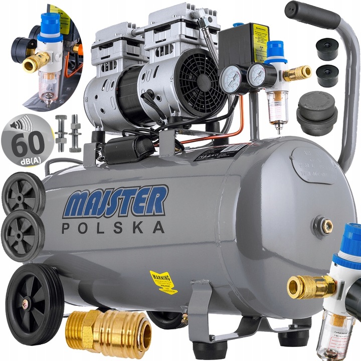 Kompresor, bezolejový 50L